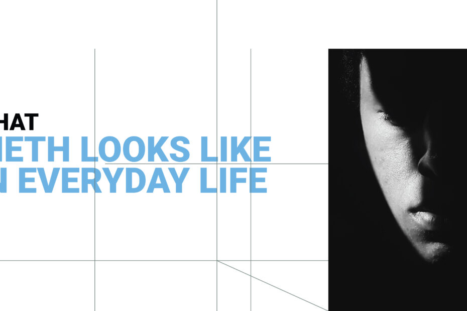 What Meth Looks Like: Image depicts the impact of meth addiction on a person's face, highlighting the effects of drug abuse.