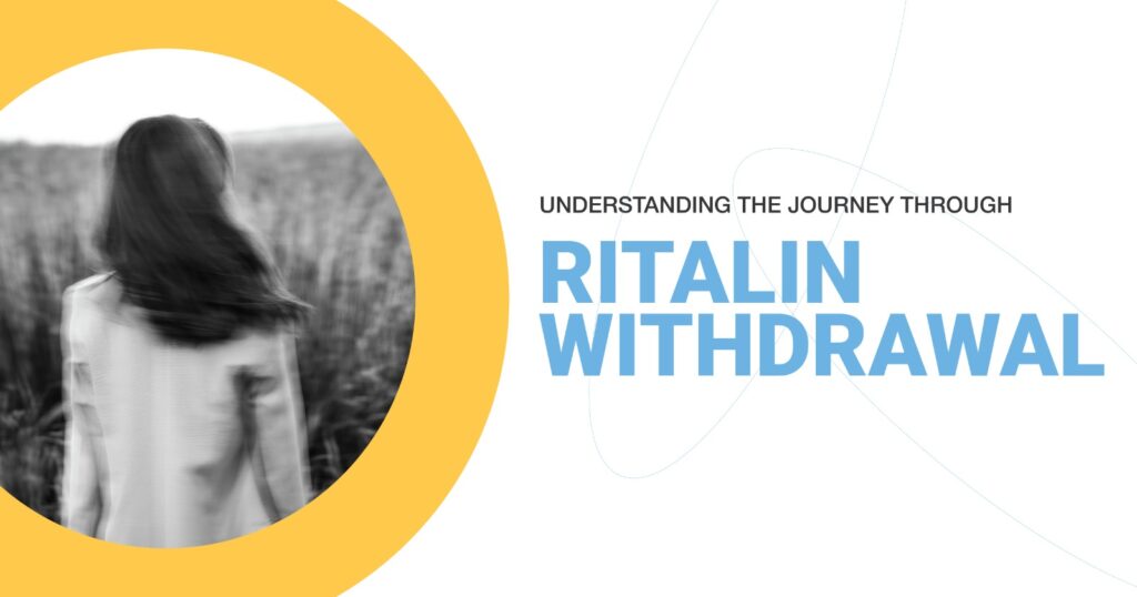 Ritalin withdrawal journey: Image shows a woman in a field, representing the challenges of Ritalin cessation.